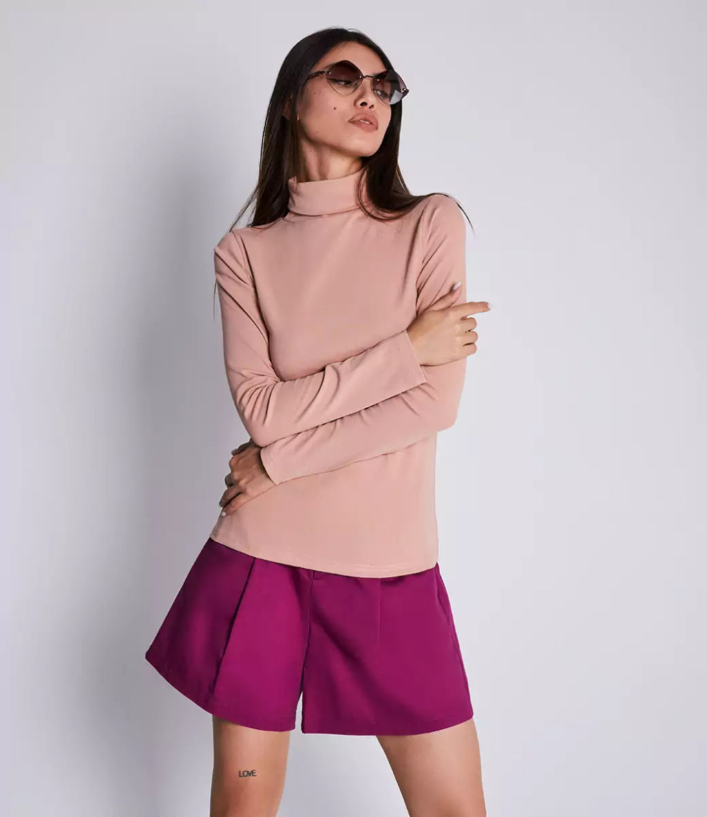 Водолазка #ОКТ08, сливовый - Dommod фото 13