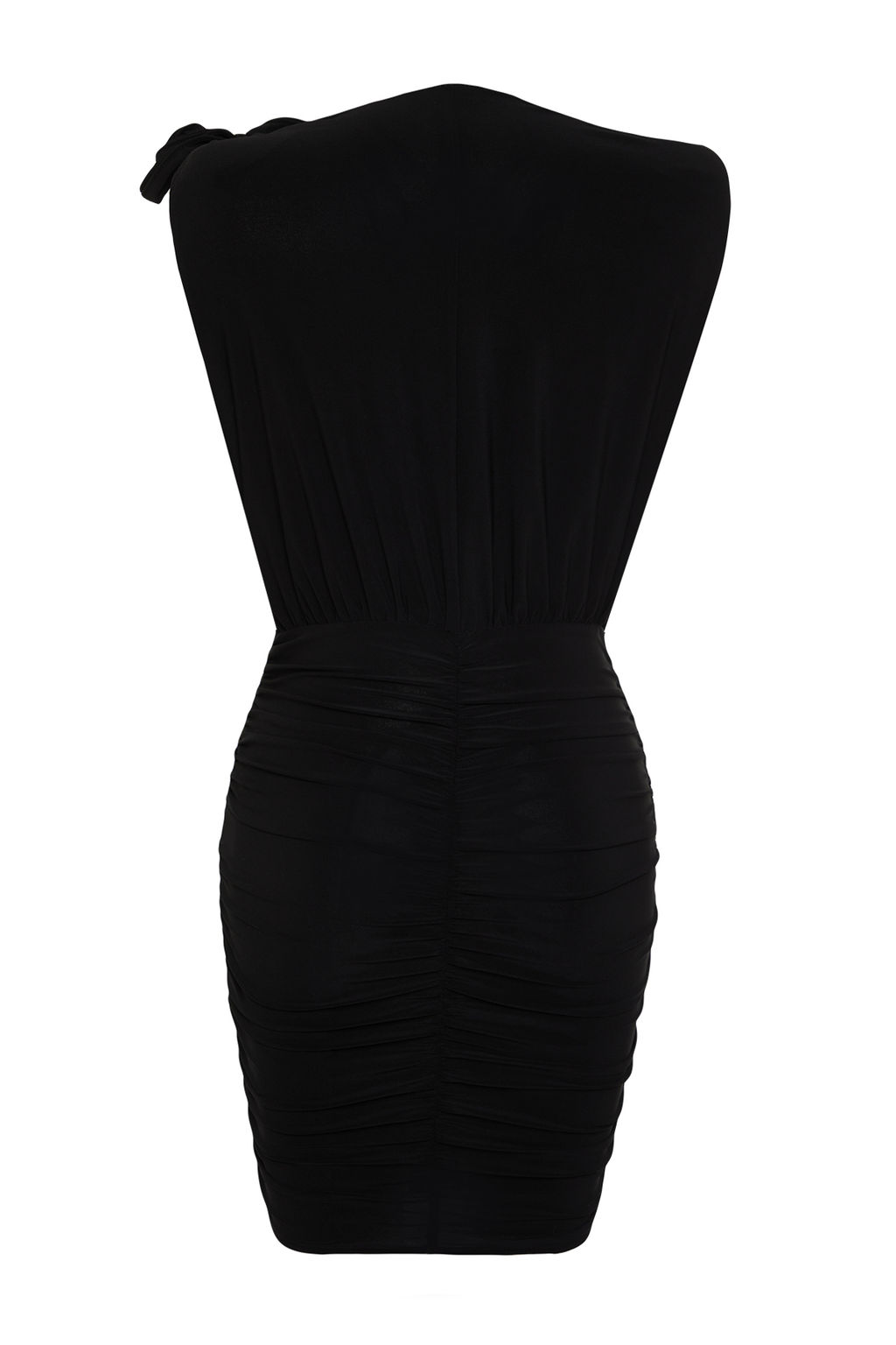 Siyah Vatkal? Vucuda Oturan Gul Aksesuarl? Orme K?sa S?k Abiye Elbise TPRSS24EL00063 - Trendyolmilla фото 8