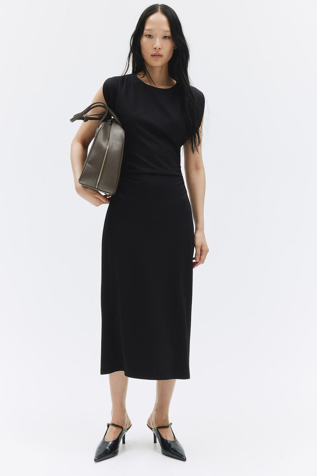 Vestido de punto con escote barco - H&m фото 2