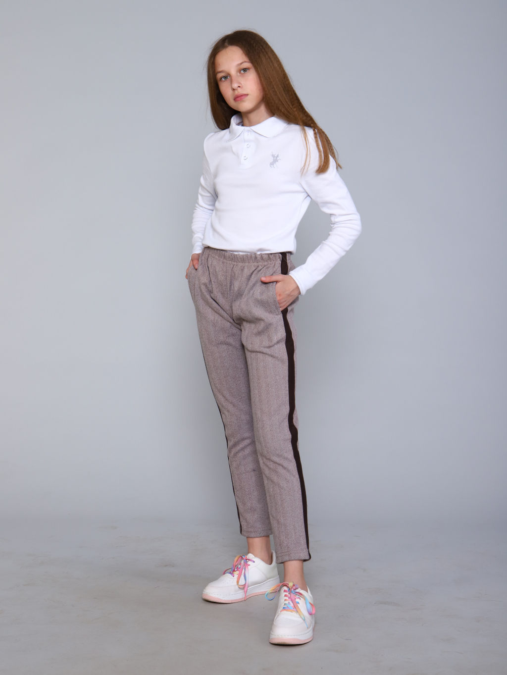 Брюки Салли-1 бежевый - Ладошки фото 11