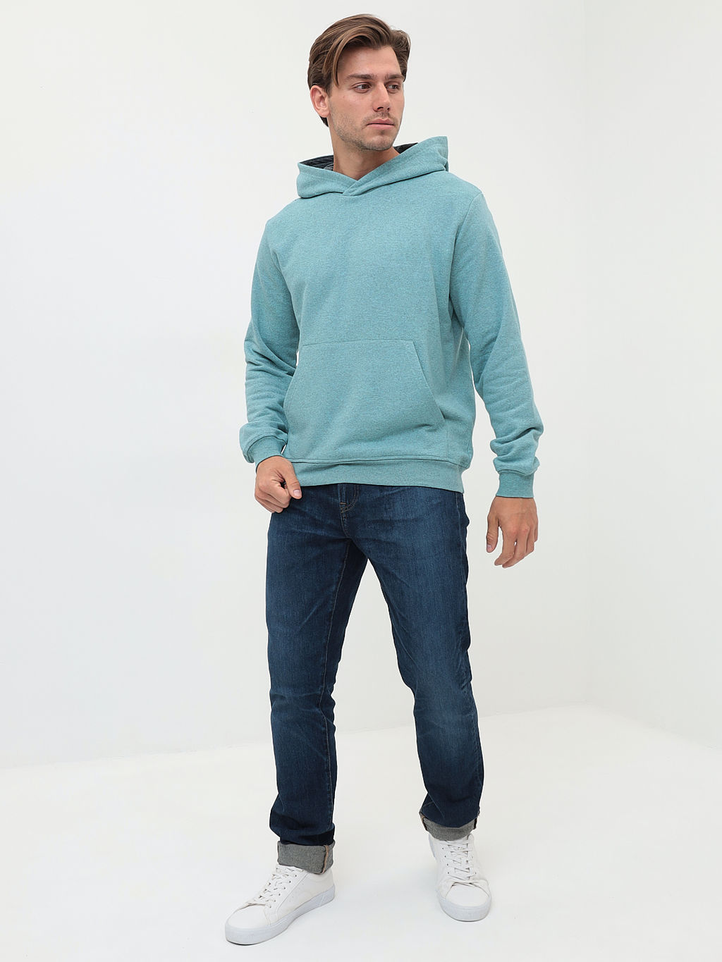 Худи мужское GREG G171-RM-3006 (мята м.)  фото 6