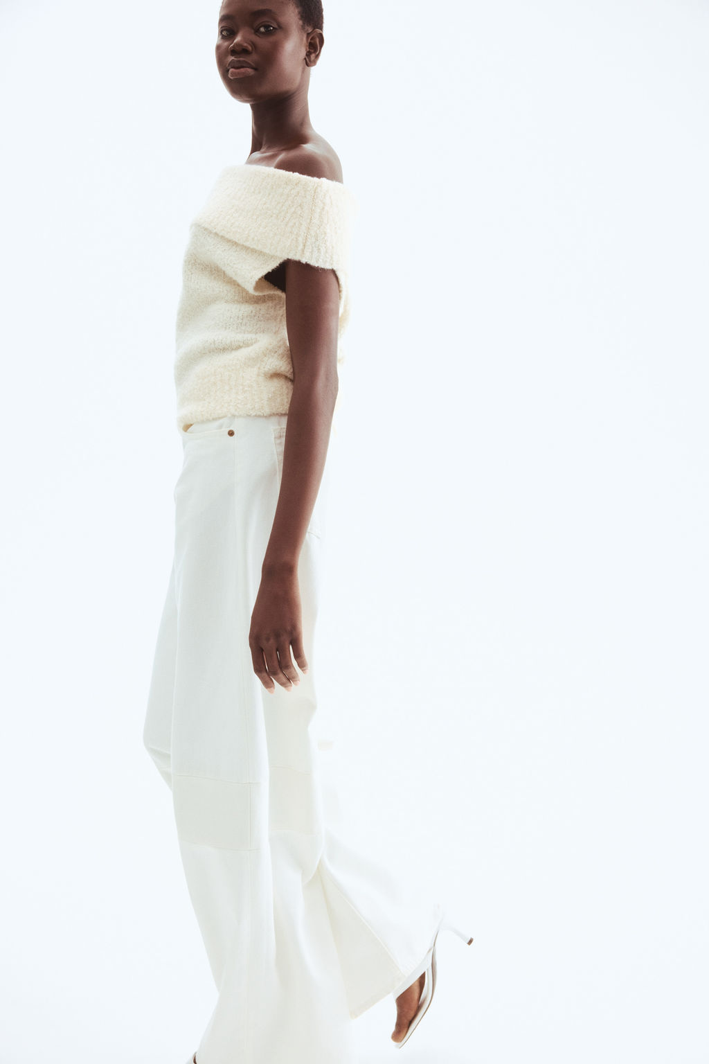 Top off-the-shoulder de punto - H&m фото 2