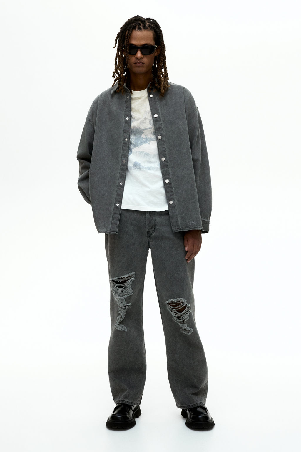Camisa denim Oversized Fit - H&m фото 8
