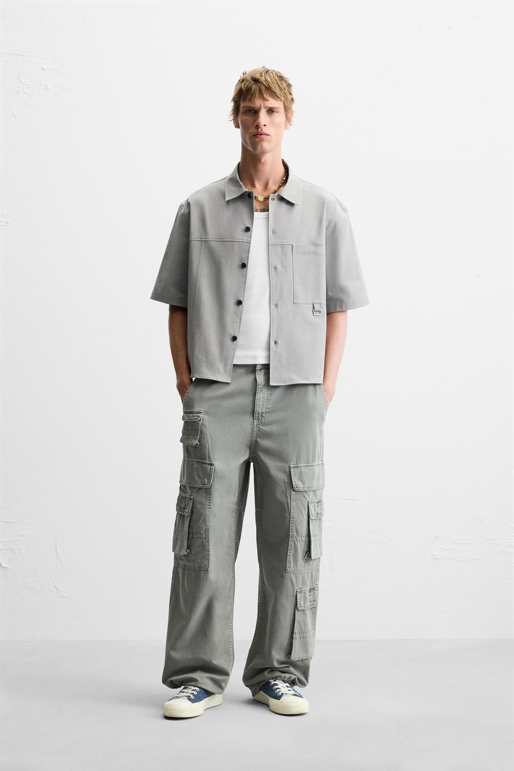 BOXY FIT OVERSHIRT WITH POCKET - Zara фото 17