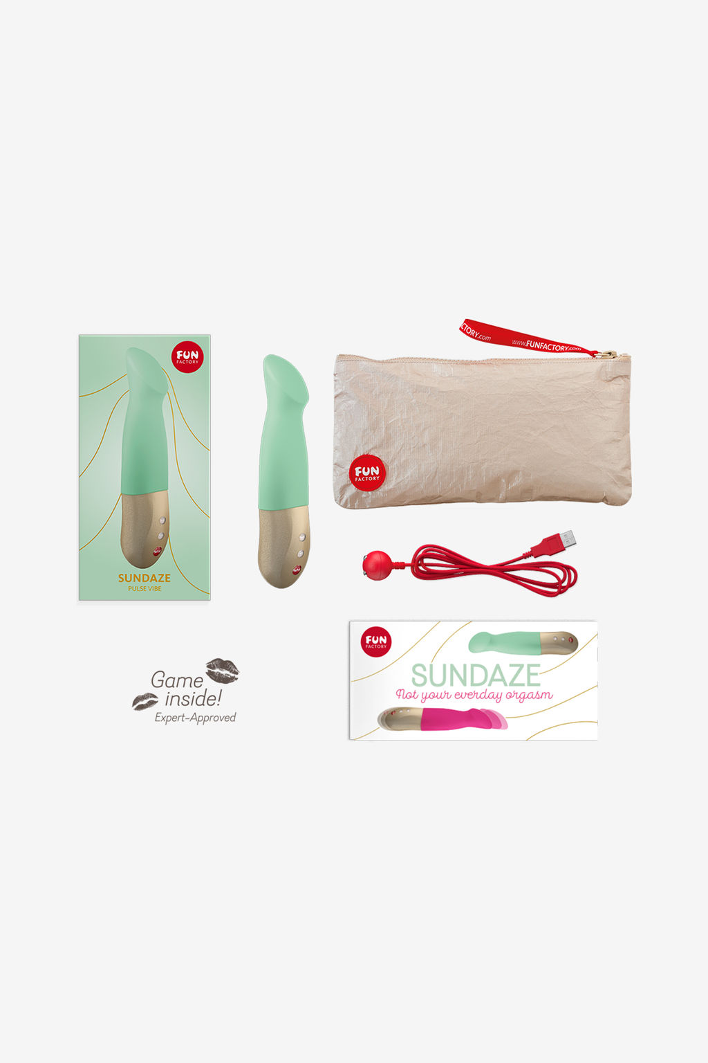 Пульсатор Fun Factory SUNDAZE, силикон, зеленый, 17,5 см  фото 5