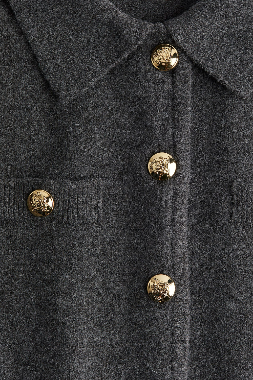 Cardigan con cuello camisero y bolsillos - H&m фото 5