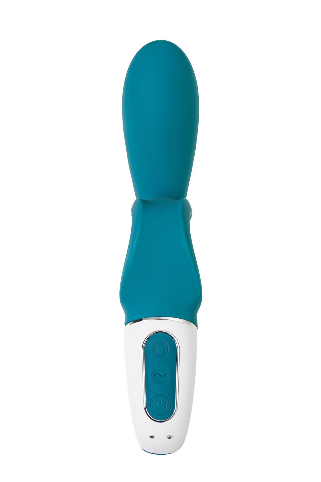 Нереалистичный вибратор Satisfyer Hug me, силикон, синий  фото 2