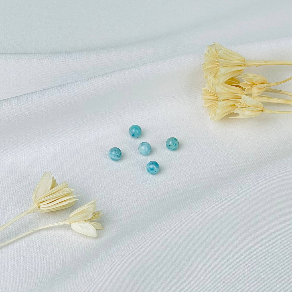 Бусины для украшений из Ларимара (5 шт)