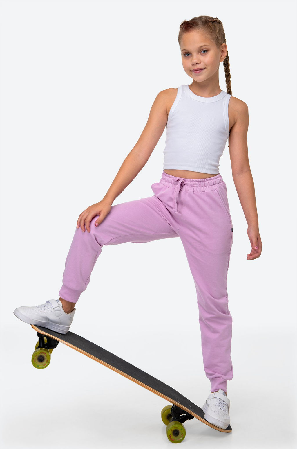 Детские брюки-джоггеры из футера Happy Fox  фото 9