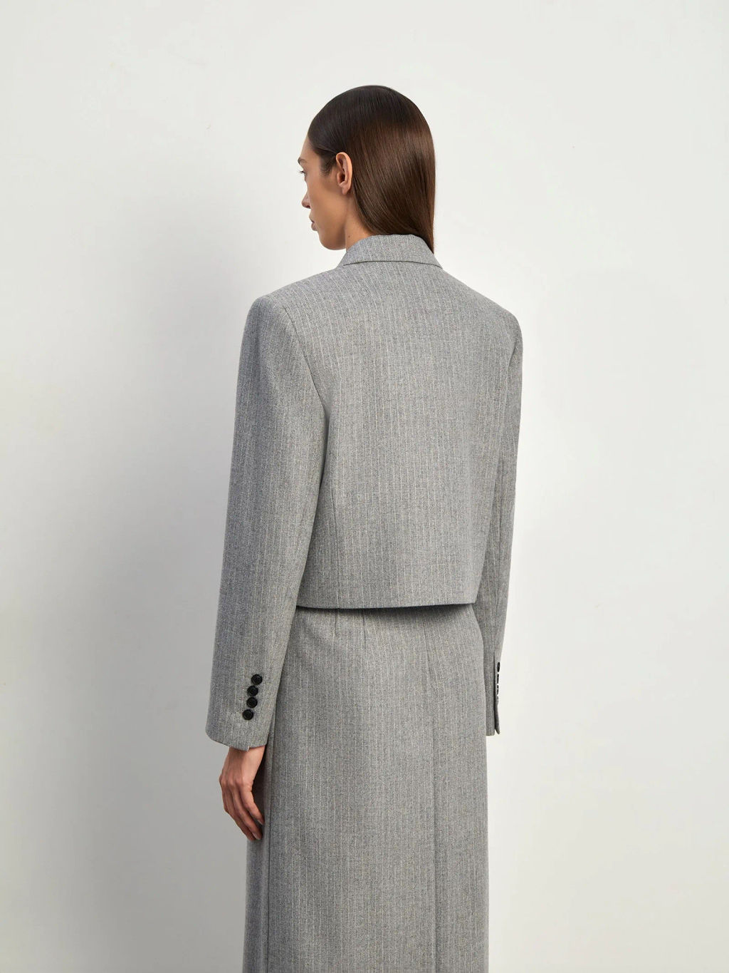 Двубортный жакет укороченный, ML779/whale