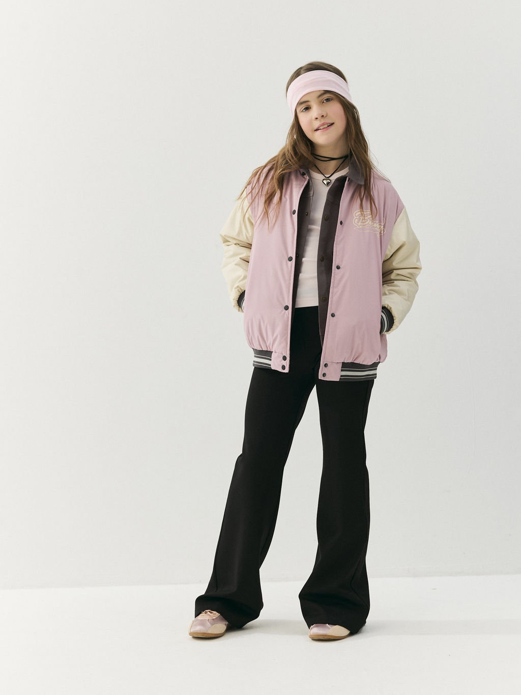 Брюки клеш Уголь облегченные 7+ - Bungly фото 2