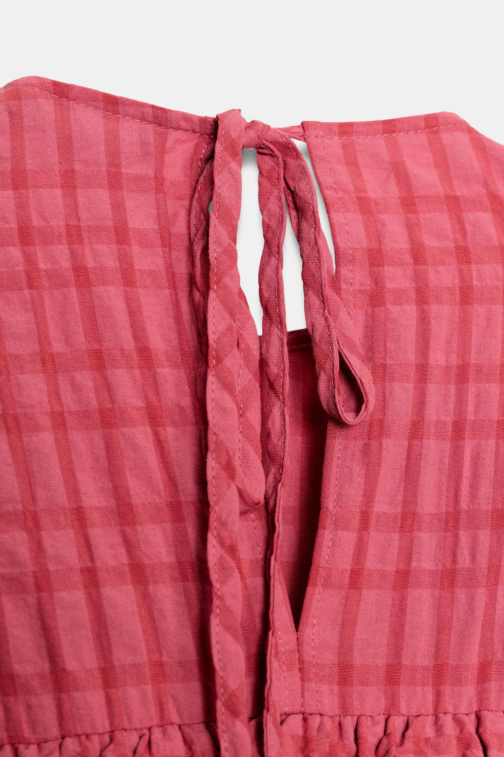 VESTIDO MIDI NIDO DE ABEJA / Rosa - Zara фото 8