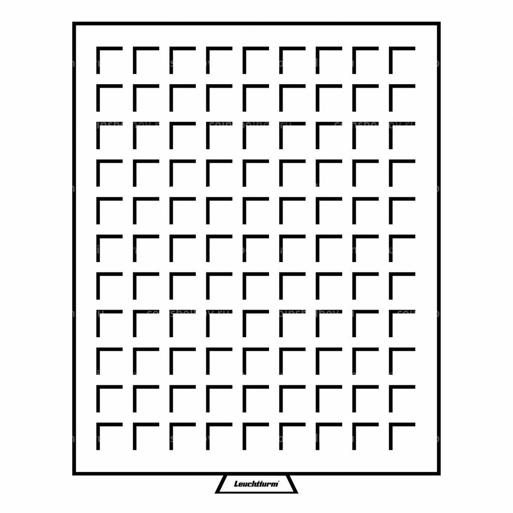 Кассета на 99 квадратных ячеек размером 19х19 мм MB LEUCHTTURM 333127