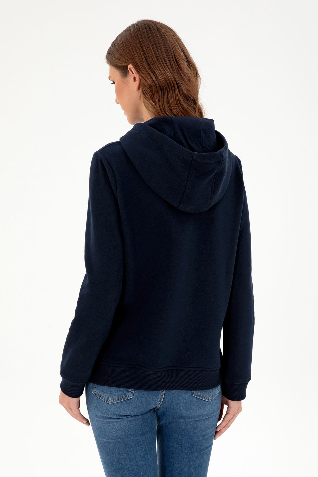 Женский темно-синий базовый свитшот Неожиданная скидка в корзине - U.s. polo assn фото 5