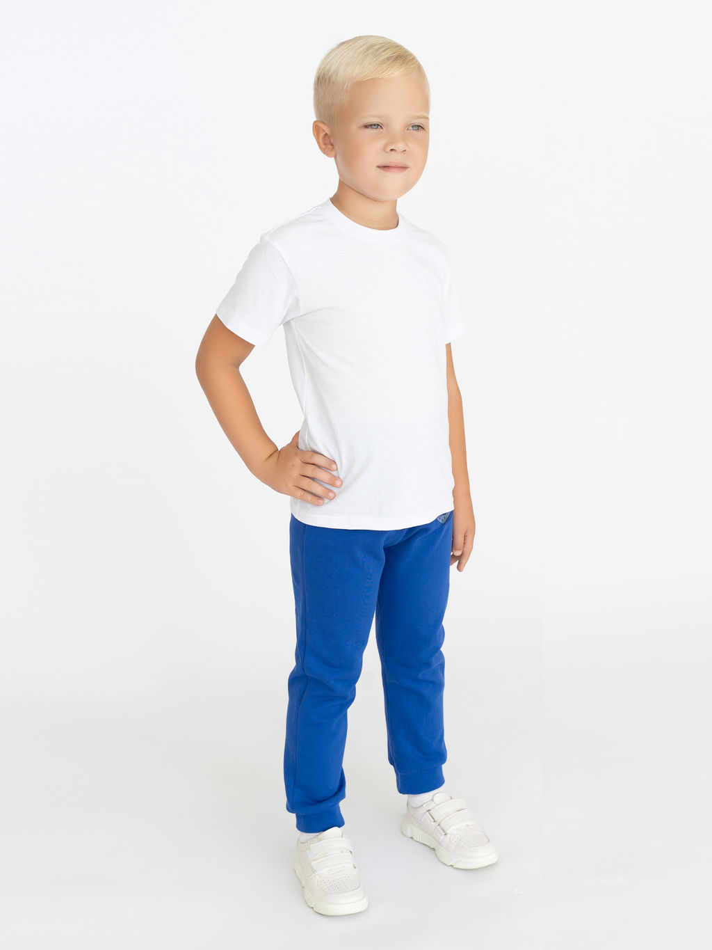 Брюки детские васильковые