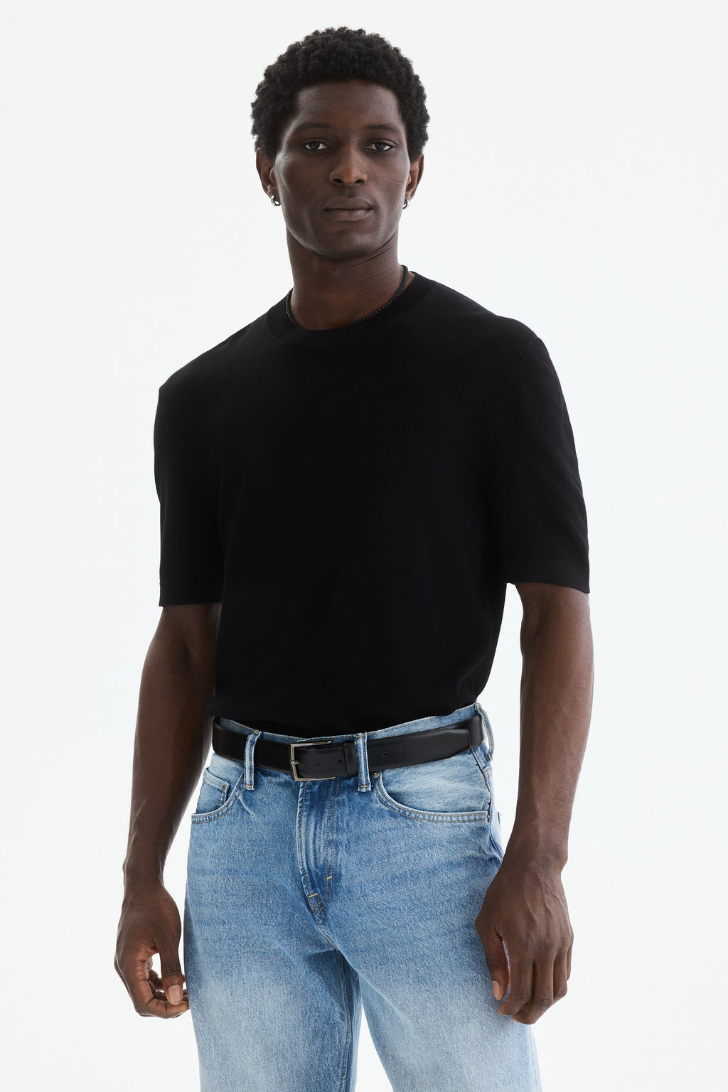 Camiseta de punto Slim Fit - H&m фото 5
