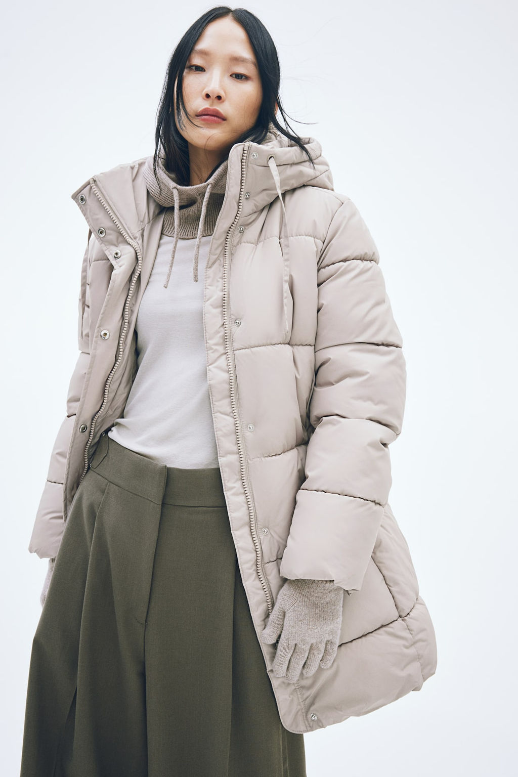 Abrigo puffy con capucha - H&m фото 3