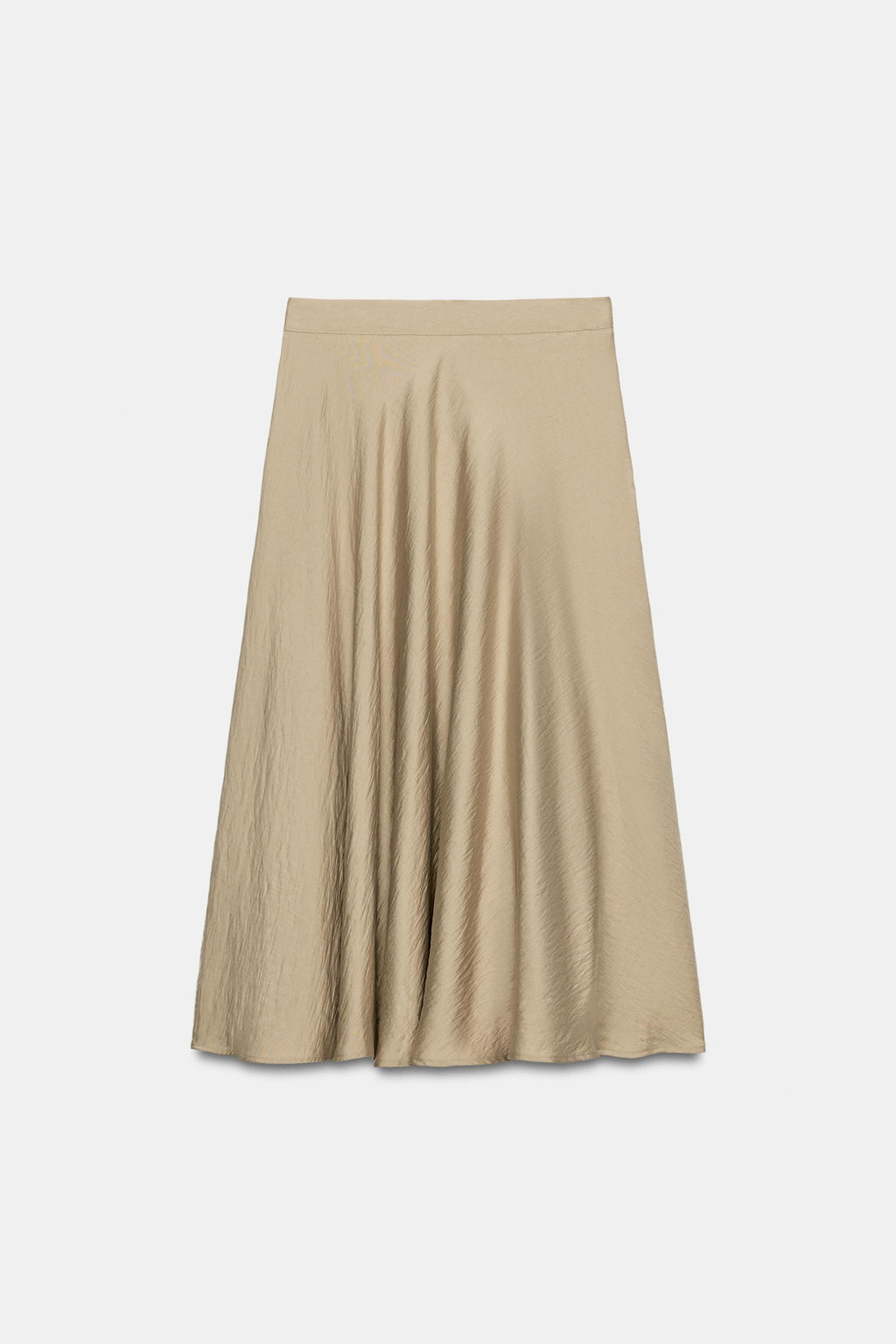 FALDA MIDI HEBILLA / Camel medio - Zara фото 5