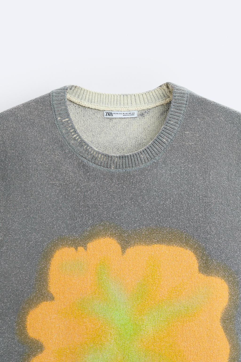 SPRAY PRINT KNIT VEST - Zara фото 9