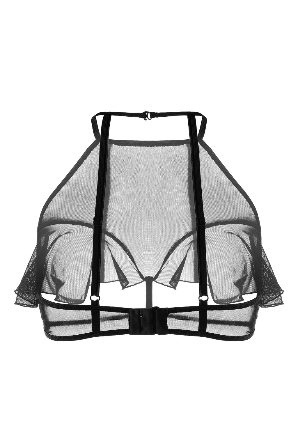 Эротический бралетт Erolanta Karen с открытой грудью, черный (50-52)  фото 8