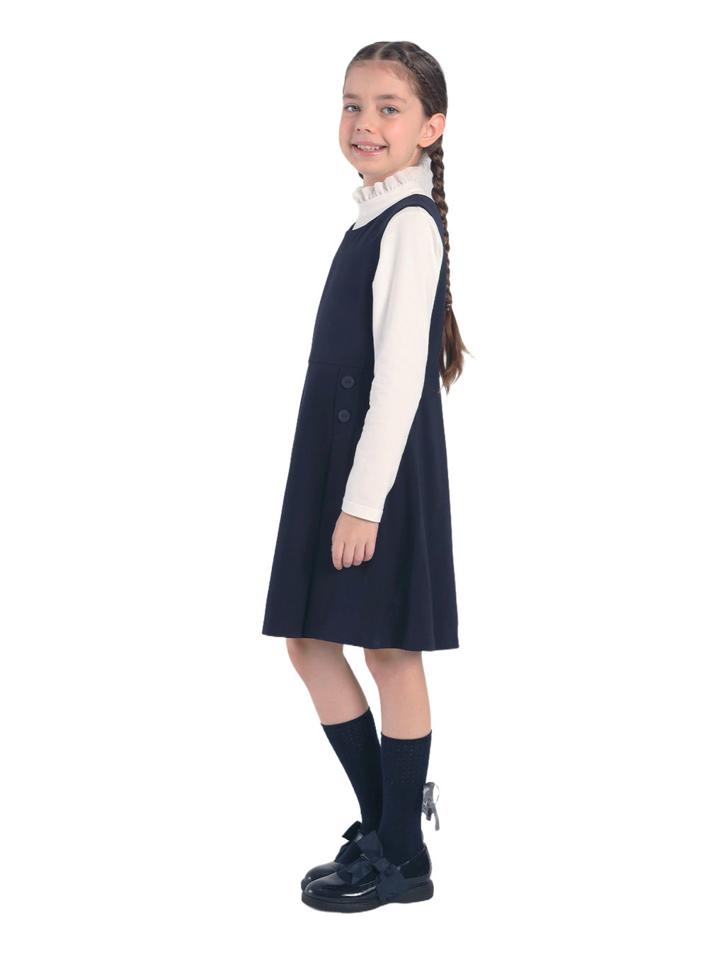 Школьный сарафан для девочки О76071 - Карамелли фото 3