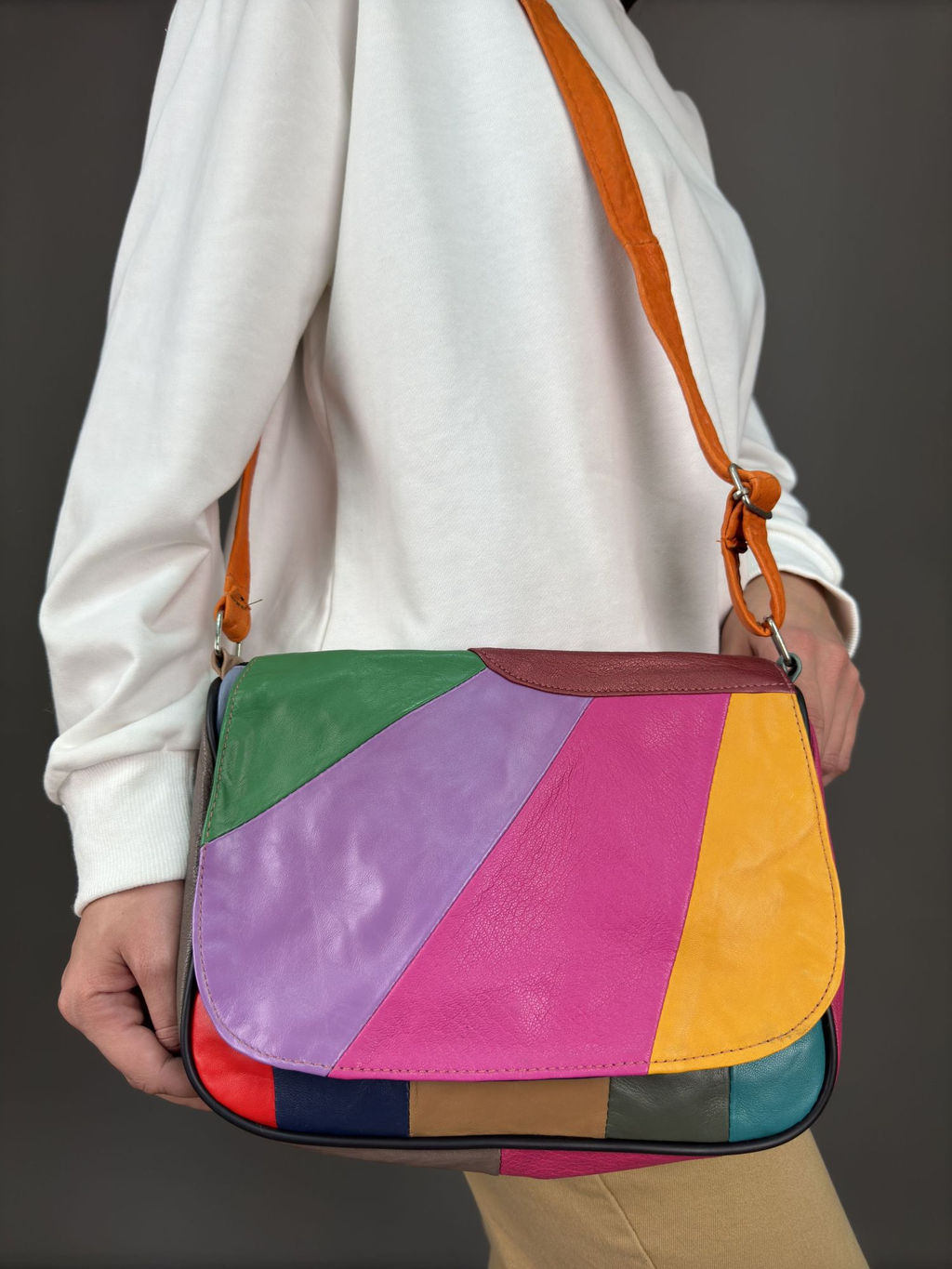 Сумка женская из телячьей кожи