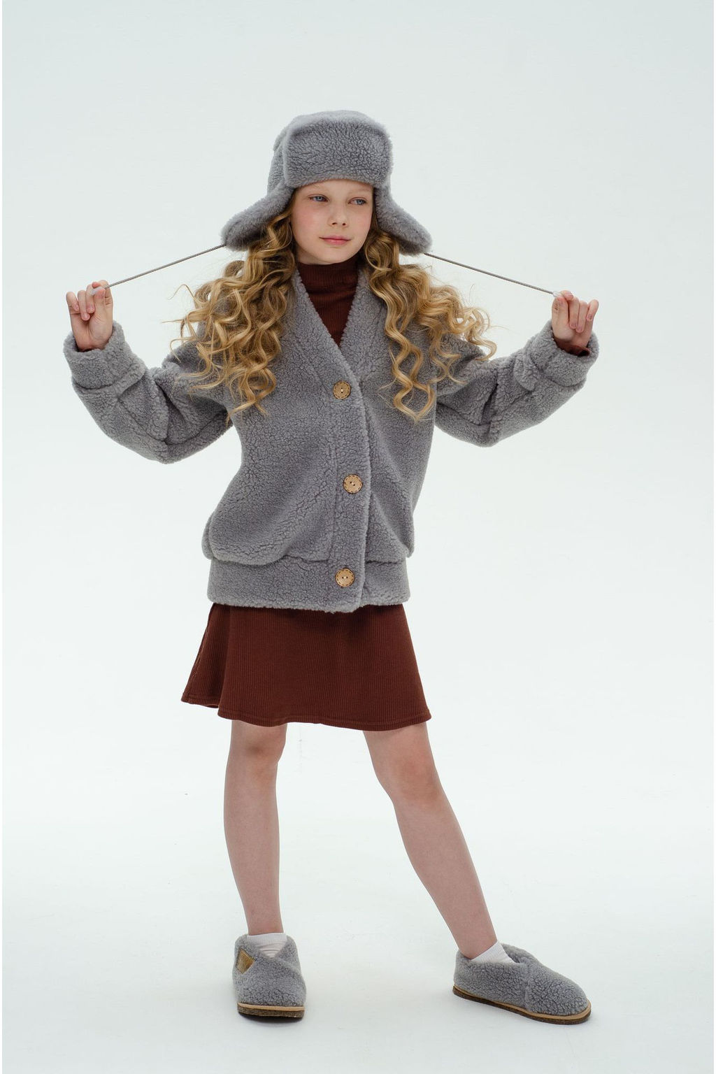 Шапка ушанка ДЕТСКАЯ - Woollamb фото 31