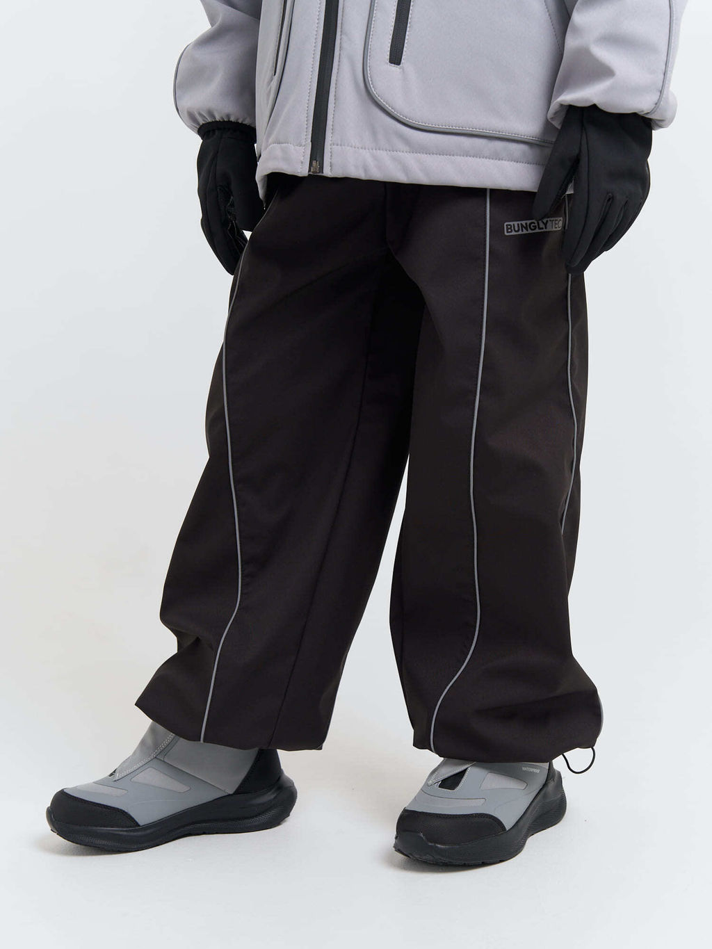 Брюки парашюты Softshell Уголь Bungly tec 7+  фото 13