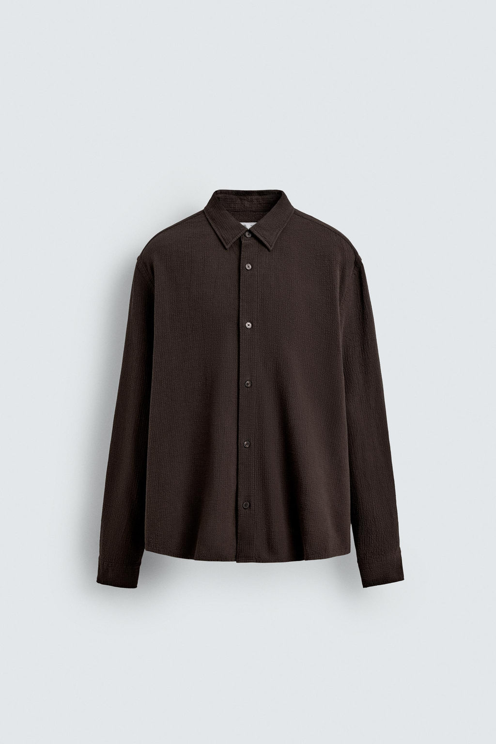 TEXTURED CHECK SHIRT - Zara фото 6