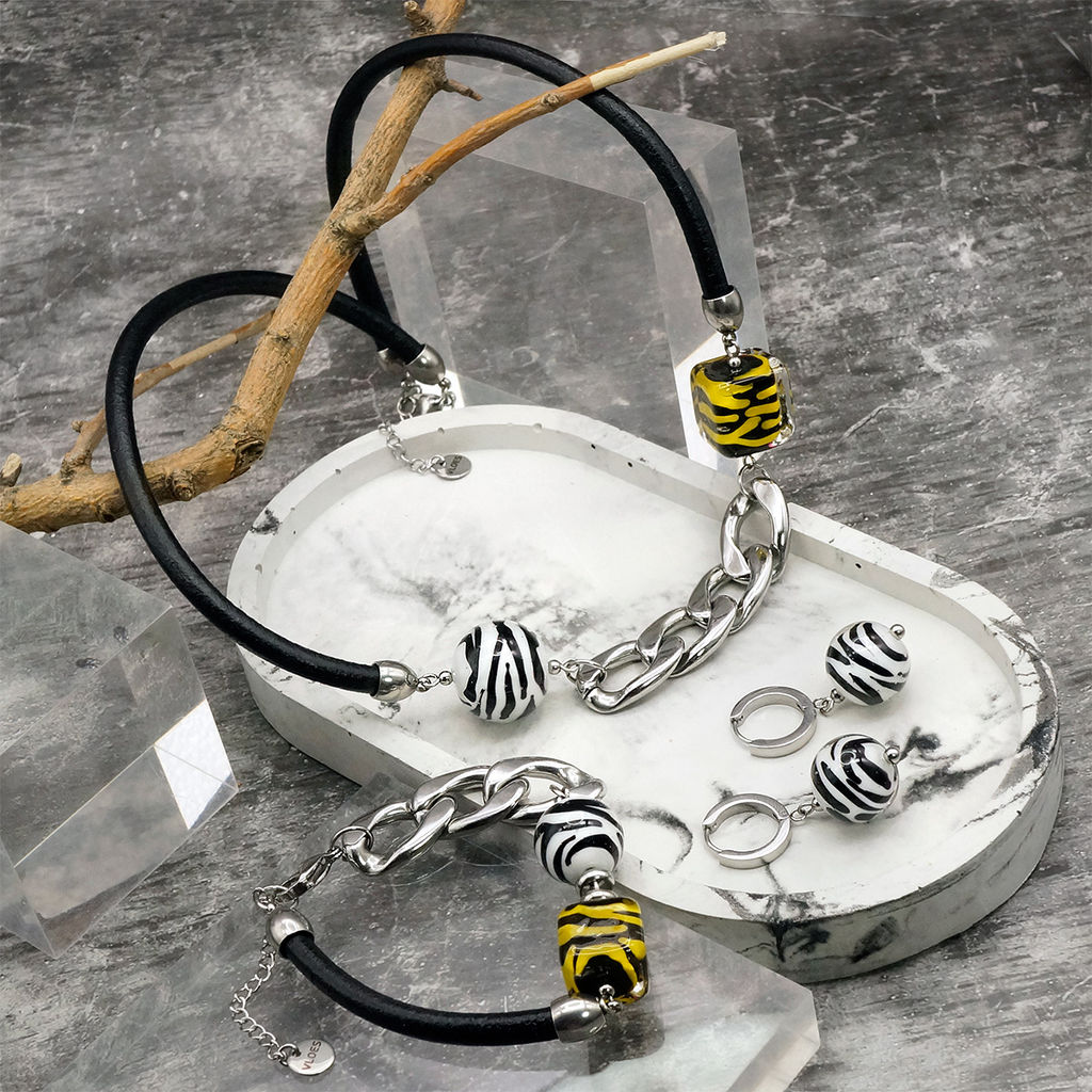 Серьги из муранского стекла SAFARI LS3455