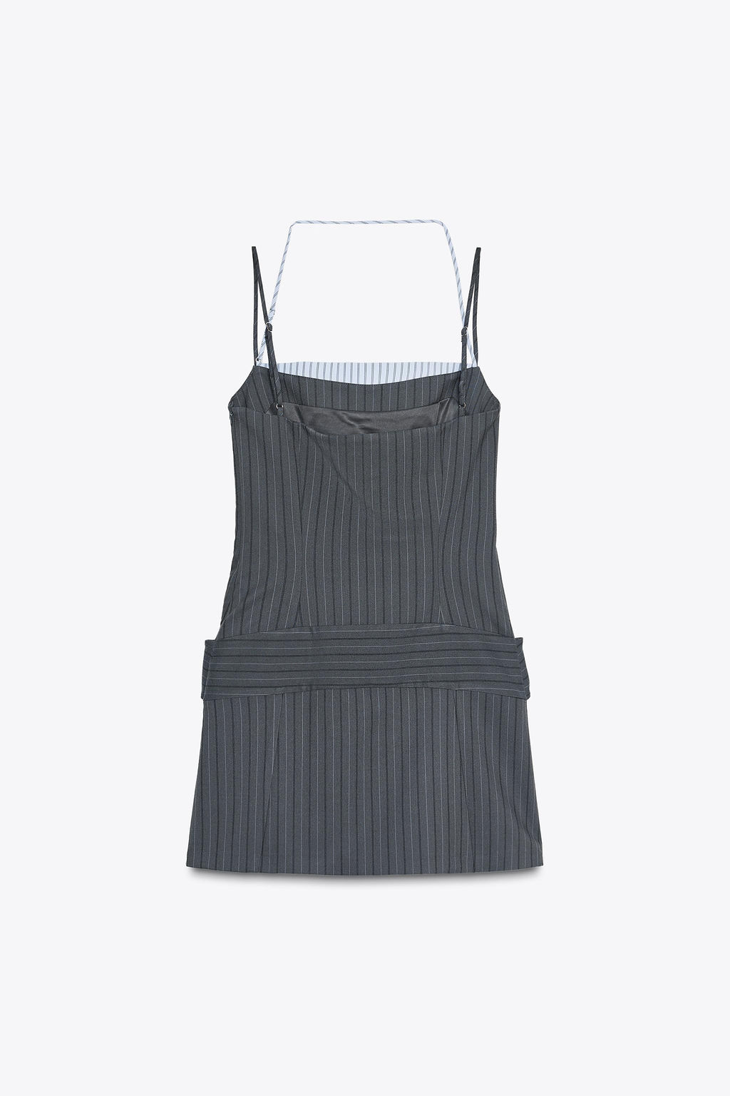 CONTRAST PINSTRIPE DRESS - Zara фото 8
