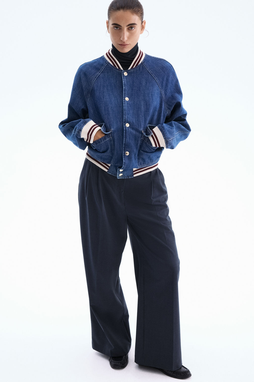 Cazadora bomber en denim - H&m фото 4