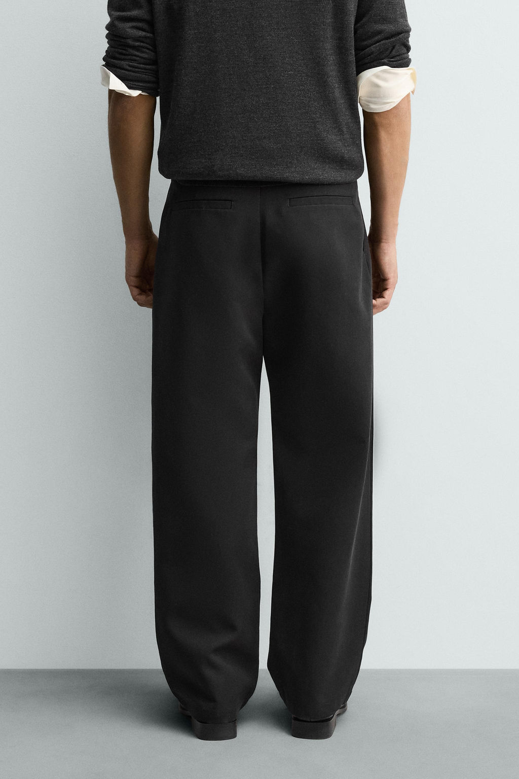 WIDE-LEG PLEATED TROUSERS - Zara фото 23