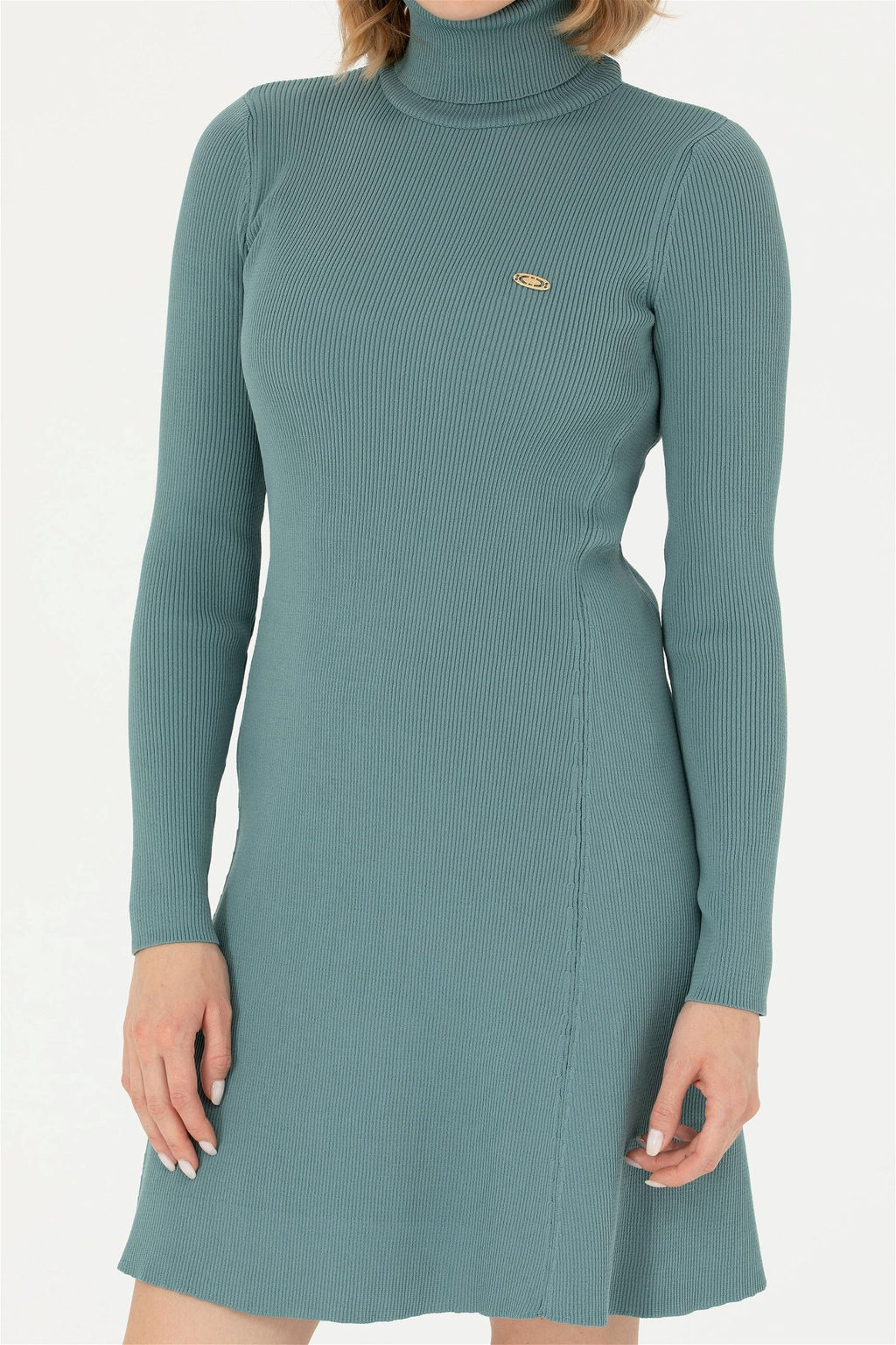 Женское мятное трикотажное платье Неожиданная скидка в корзине - U.s. polo assn фото 6