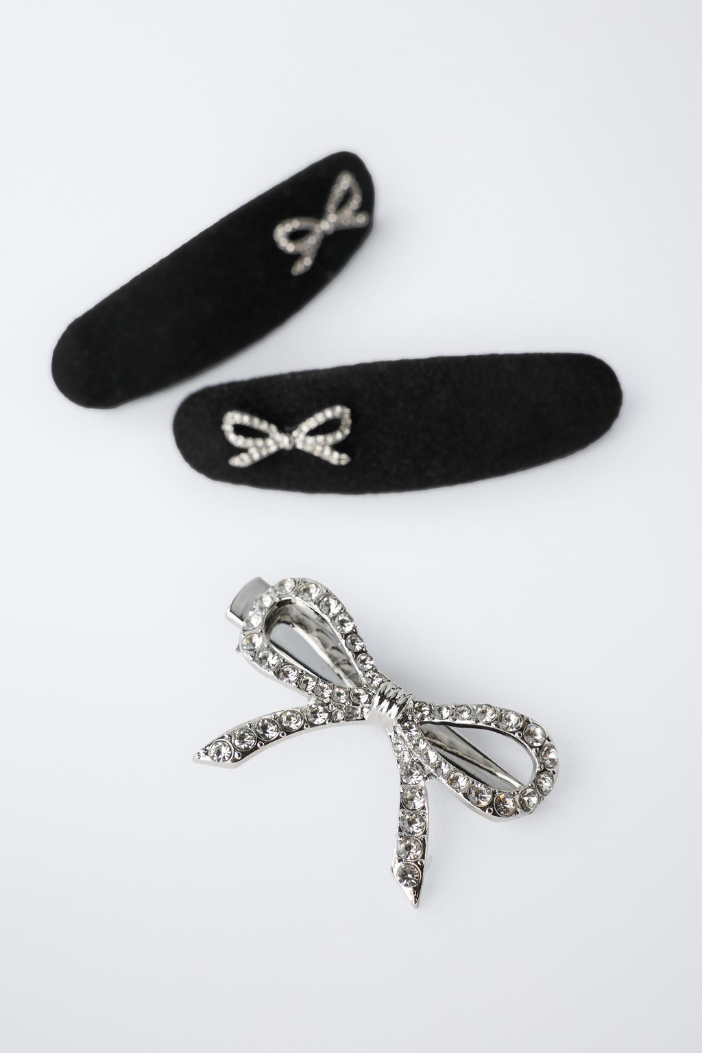 3-PACK OF SHINY BOW HAIR CLIPS - Zara фото 2