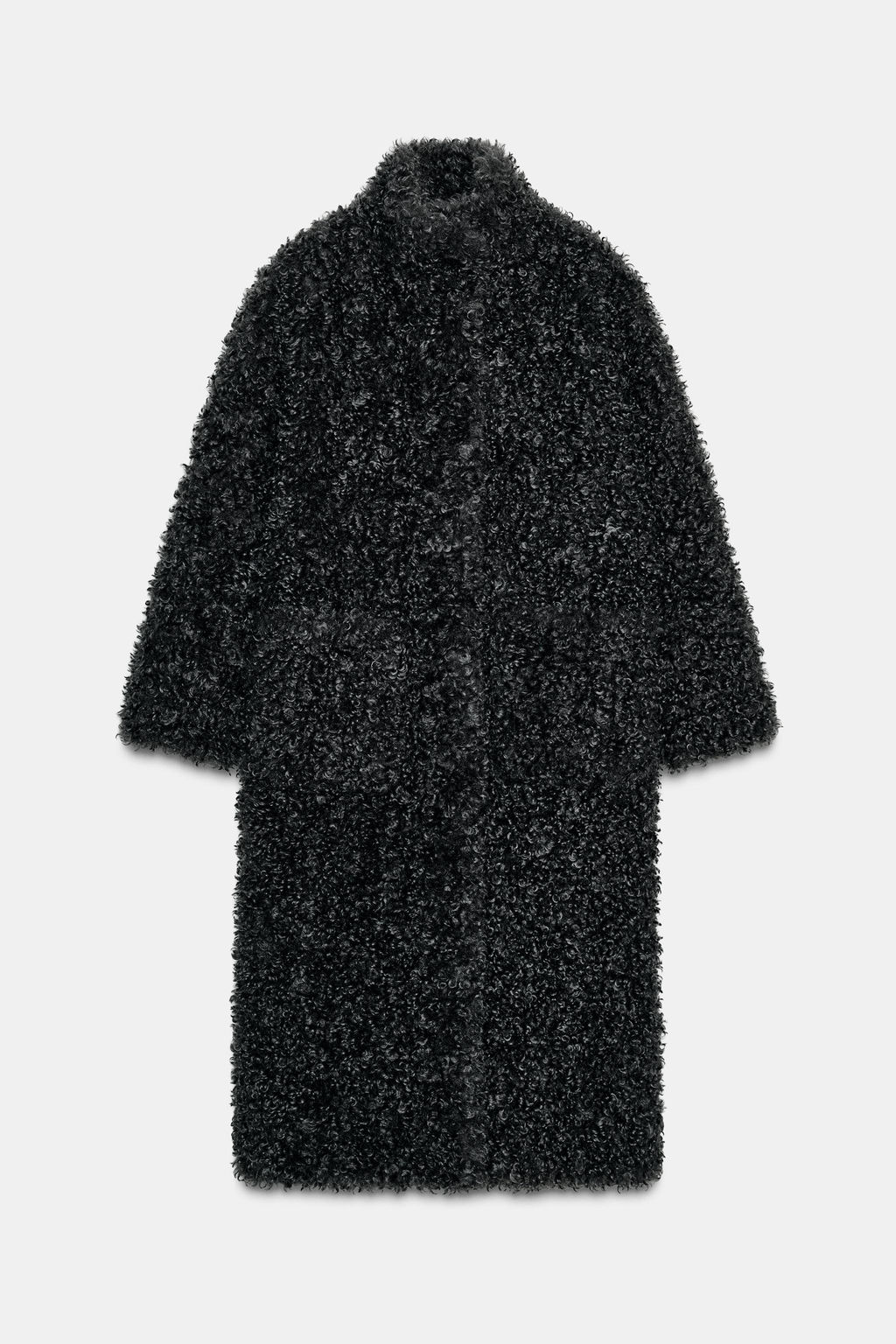 LONG FAUX SHEARLING COAT ZW COLLECTION - Zara фото 8