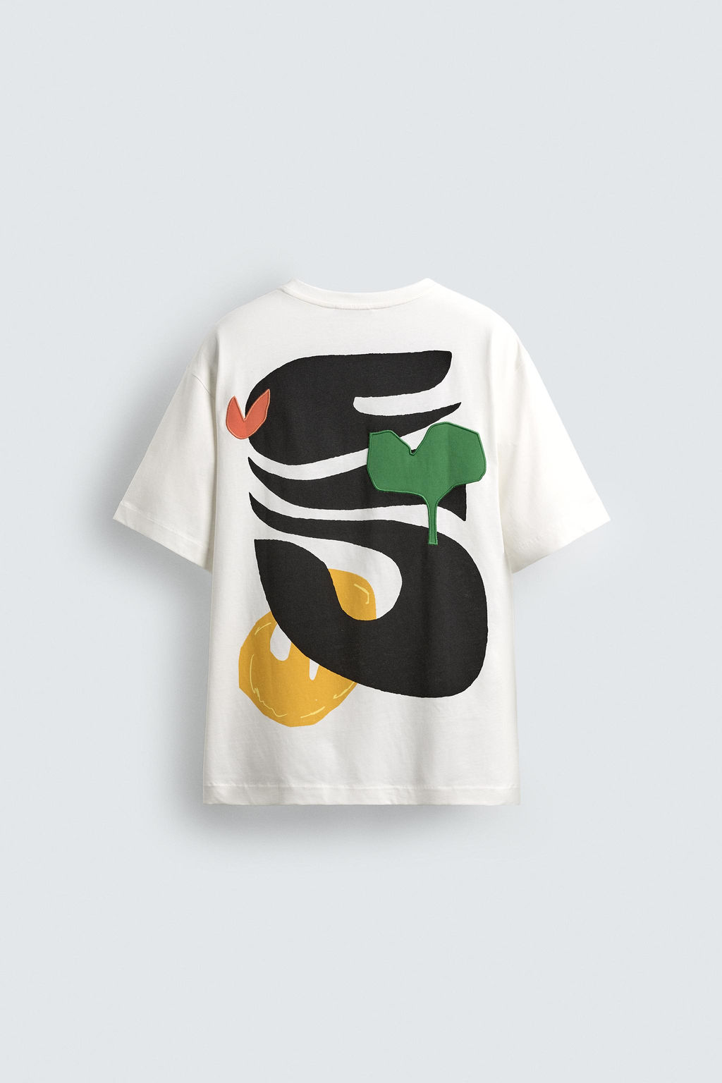 CONTRAST PATCH T-SHIRT - Zara фото 6