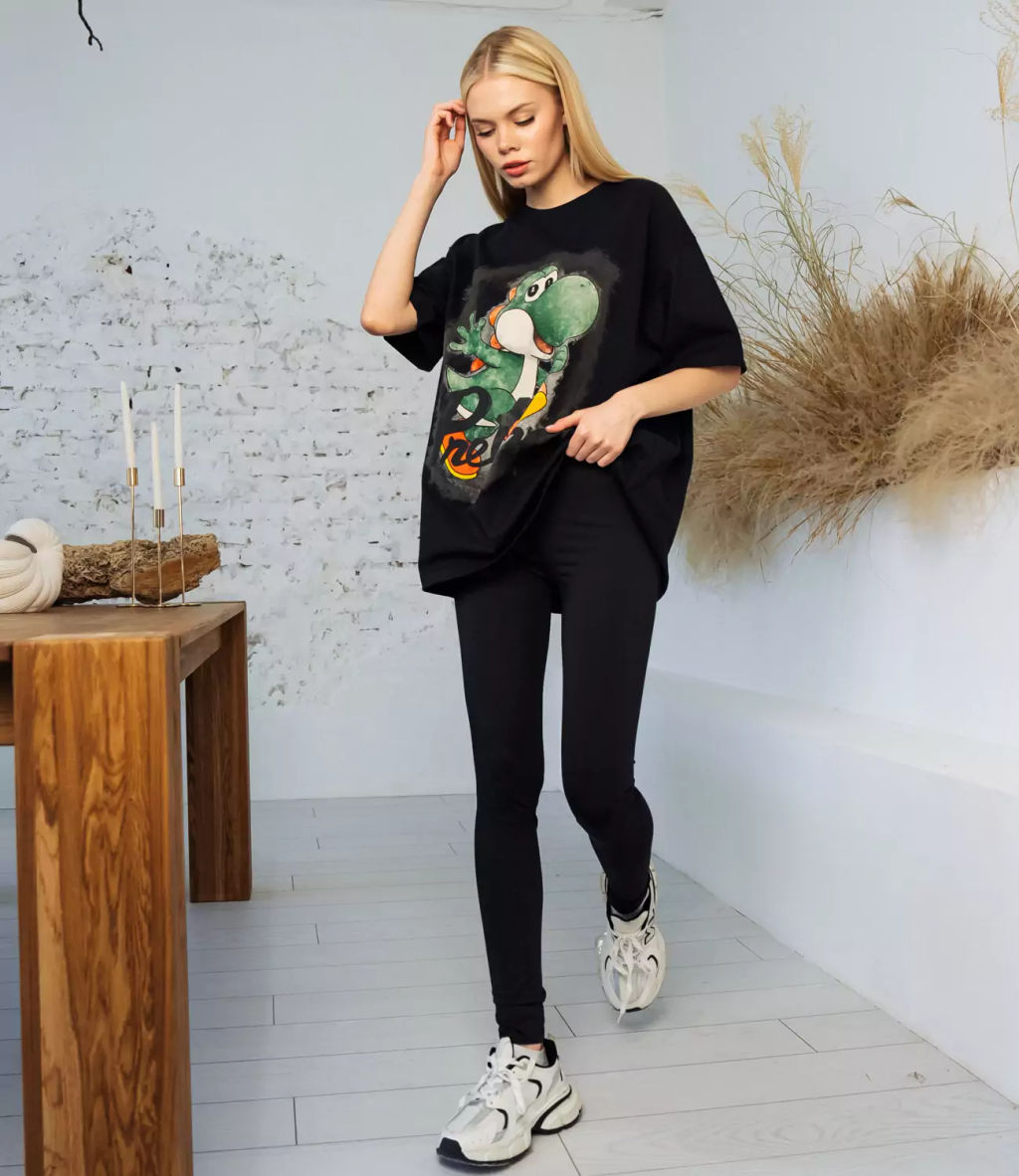 Футболка #КТ24037, чёрный