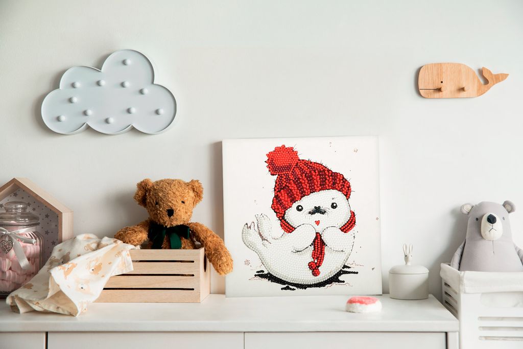 Кристальная (алмазная) мозаика ФРЕЯ ALBP-264 постер Белёк 20 х 20 см