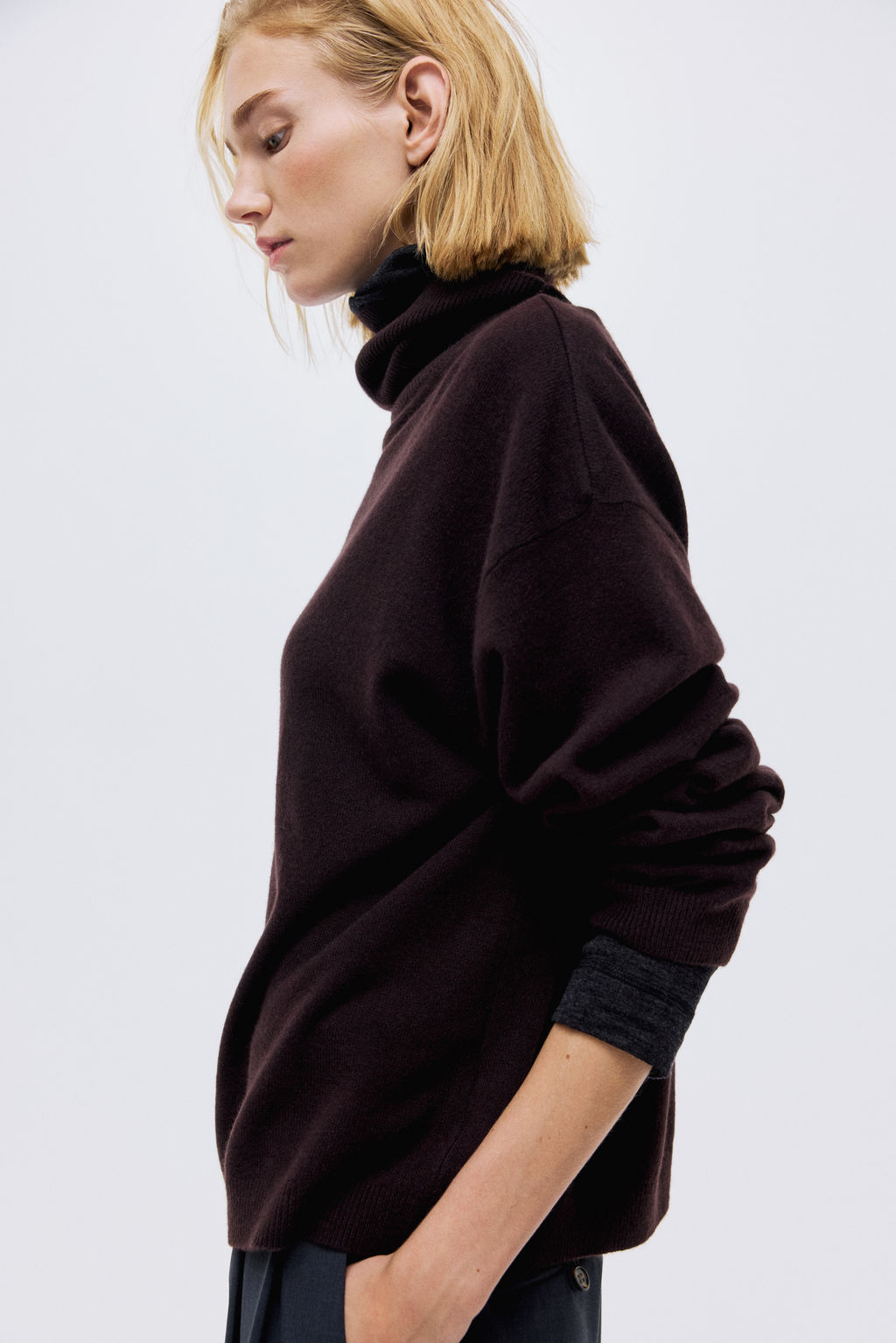 Jersey de cuello alto en cachemira - H&m фото 6