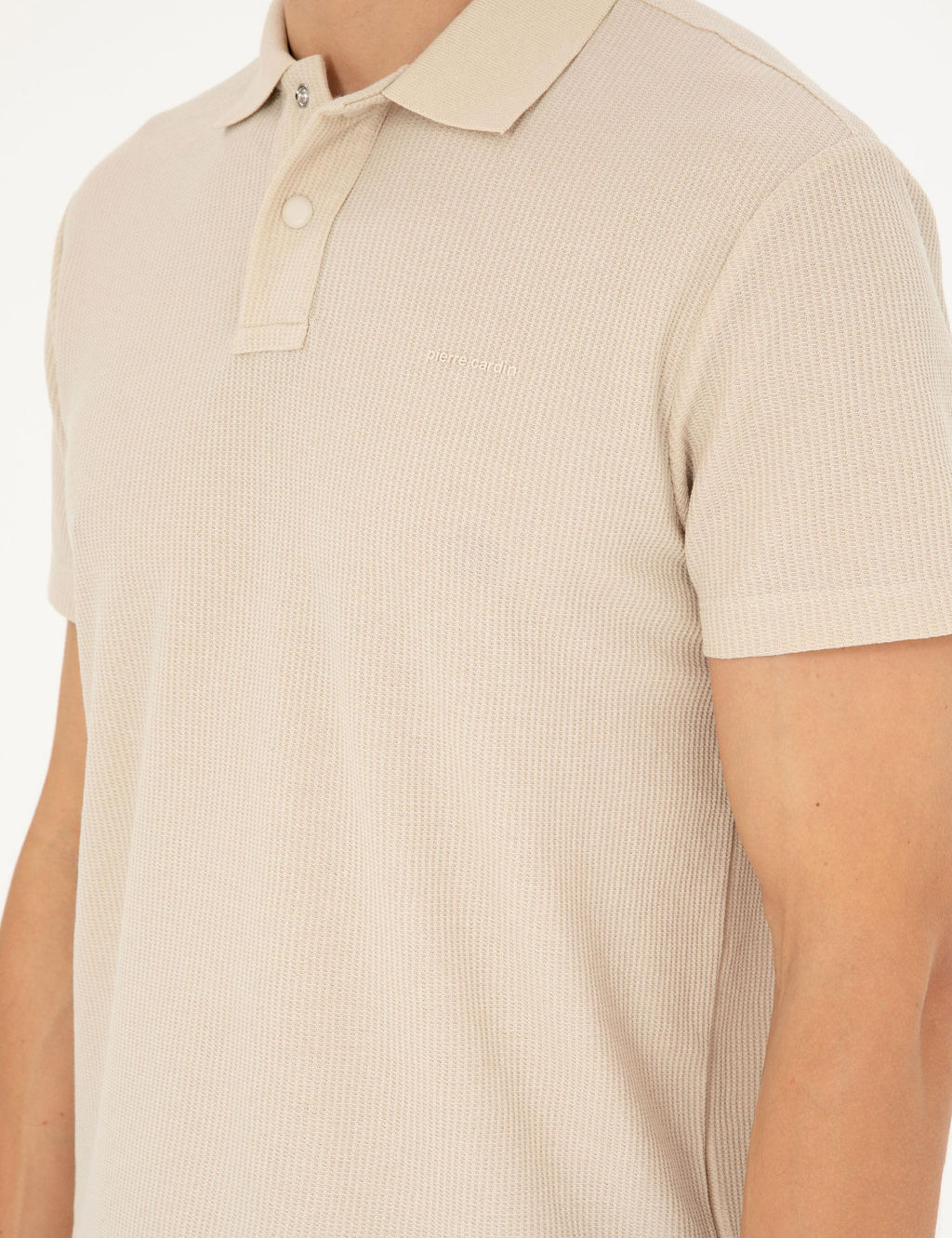 Bej Slim Fit Ti__rt - Pierre cardin фото 7