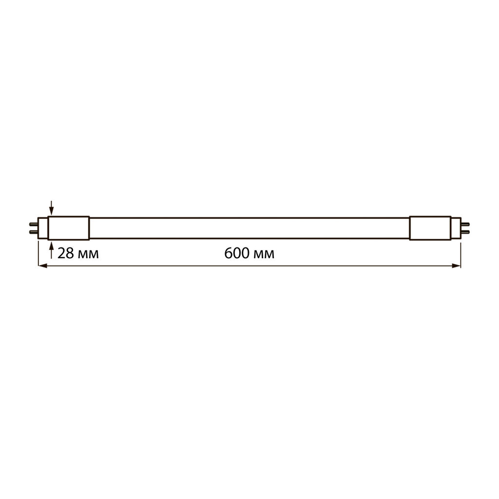 LED-T8-9W/SPSB/G13/CL PLP30WH Лампа светодиодная для растений. Форма "T8", прозрачная. Спектр для рассады и цветения. ТМ Uniel.
