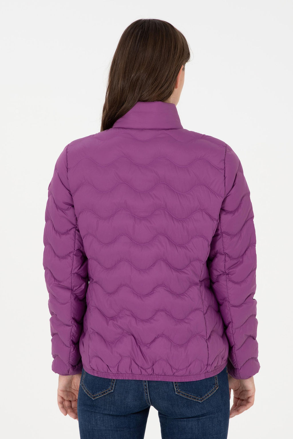 Женское фиолетовое пальто Неожиданная скидка в корзине - U.s. polo assn фото 5