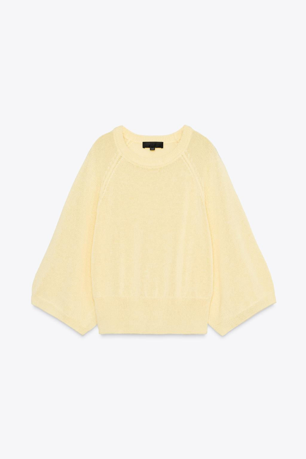 KNIT SWEATER WITH LOOSE-FIT SLEEVES - Zara фото 6