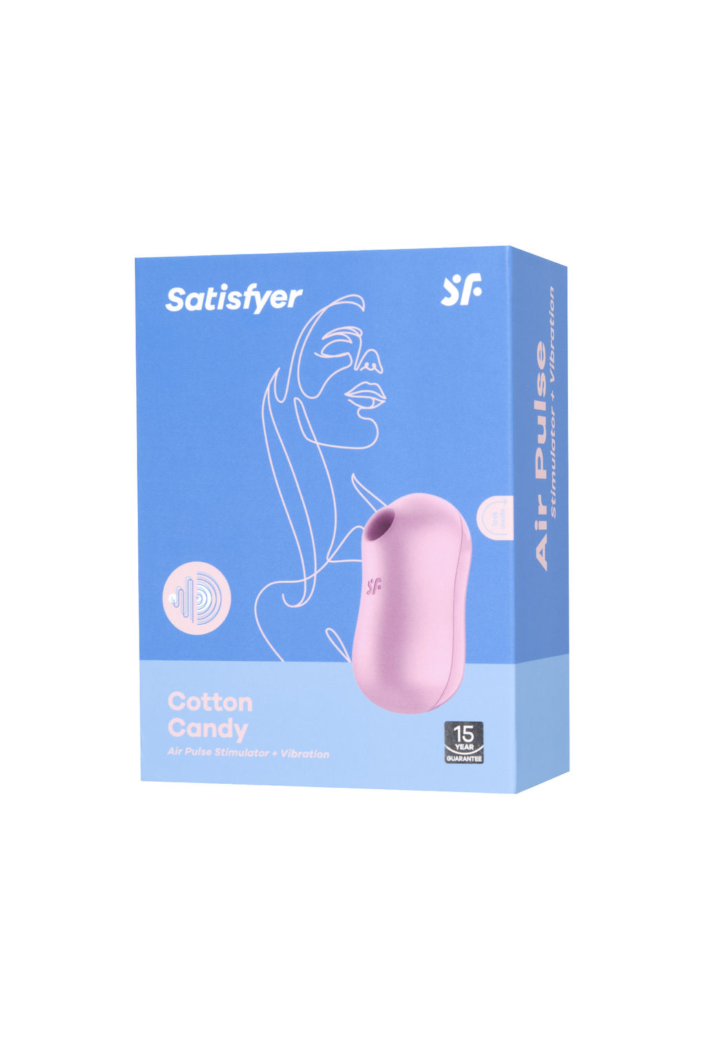 Вакуум-волновой бесконтактный стимулятор клитора Satisfyer Cotton Candy, силикон, фиолетовый  фото 13