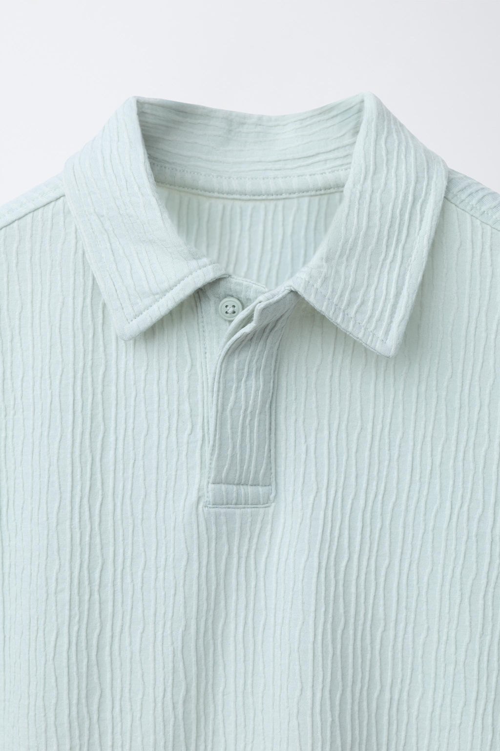 CONJUNTO CAMISETA POLO Y BERMUDA TEXTURA / Verde claro - Zara фото 6