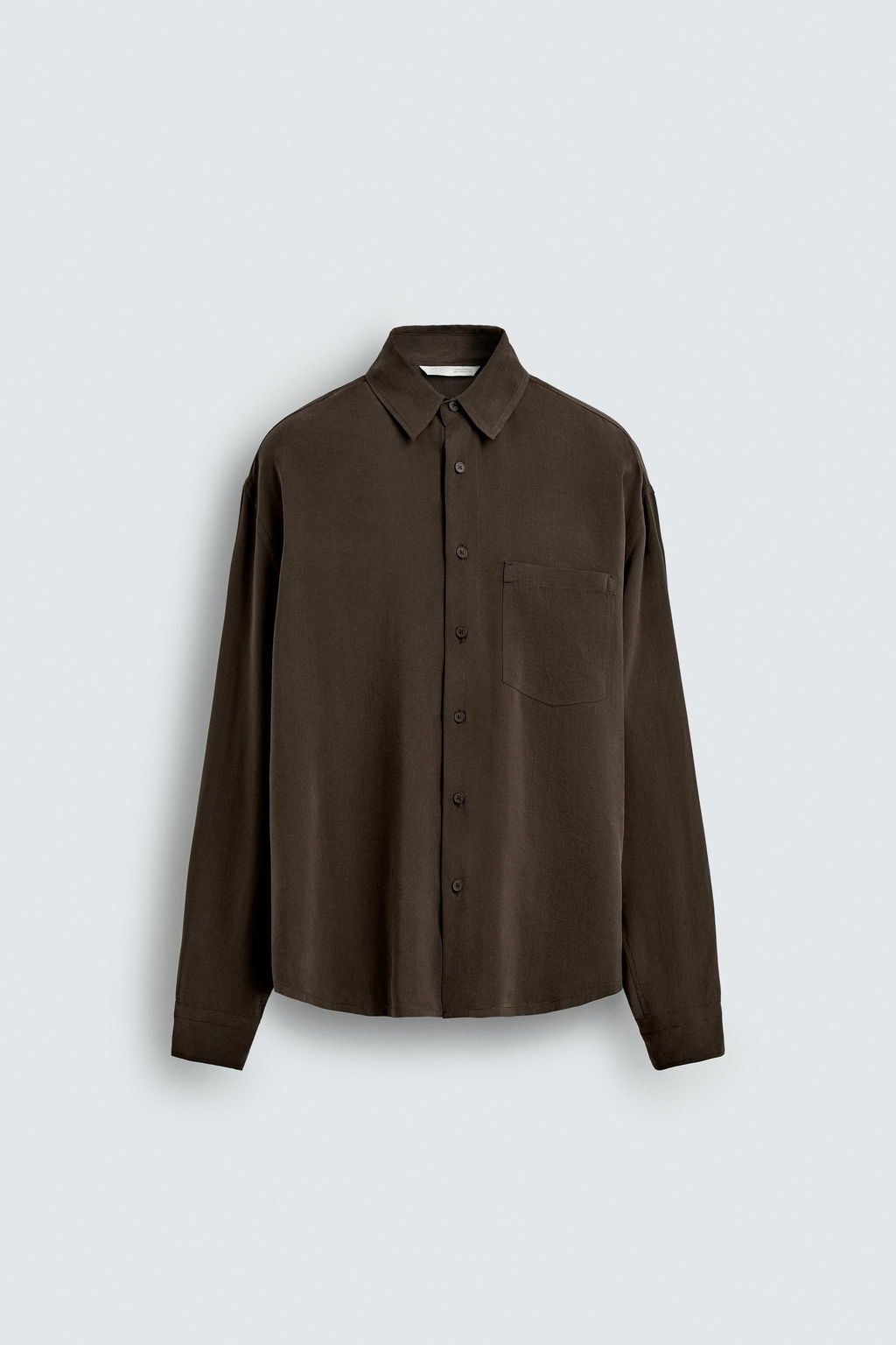 Рубашка Camisa Fluida Relaxed Fit коричневая