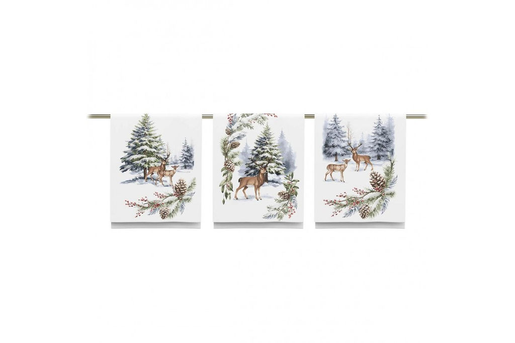 Набор полотенец рогожка Купон (3 шт.) в сумочке арт. РК 199 тк (904 29293-1) - Наталья-текстиль фото 2