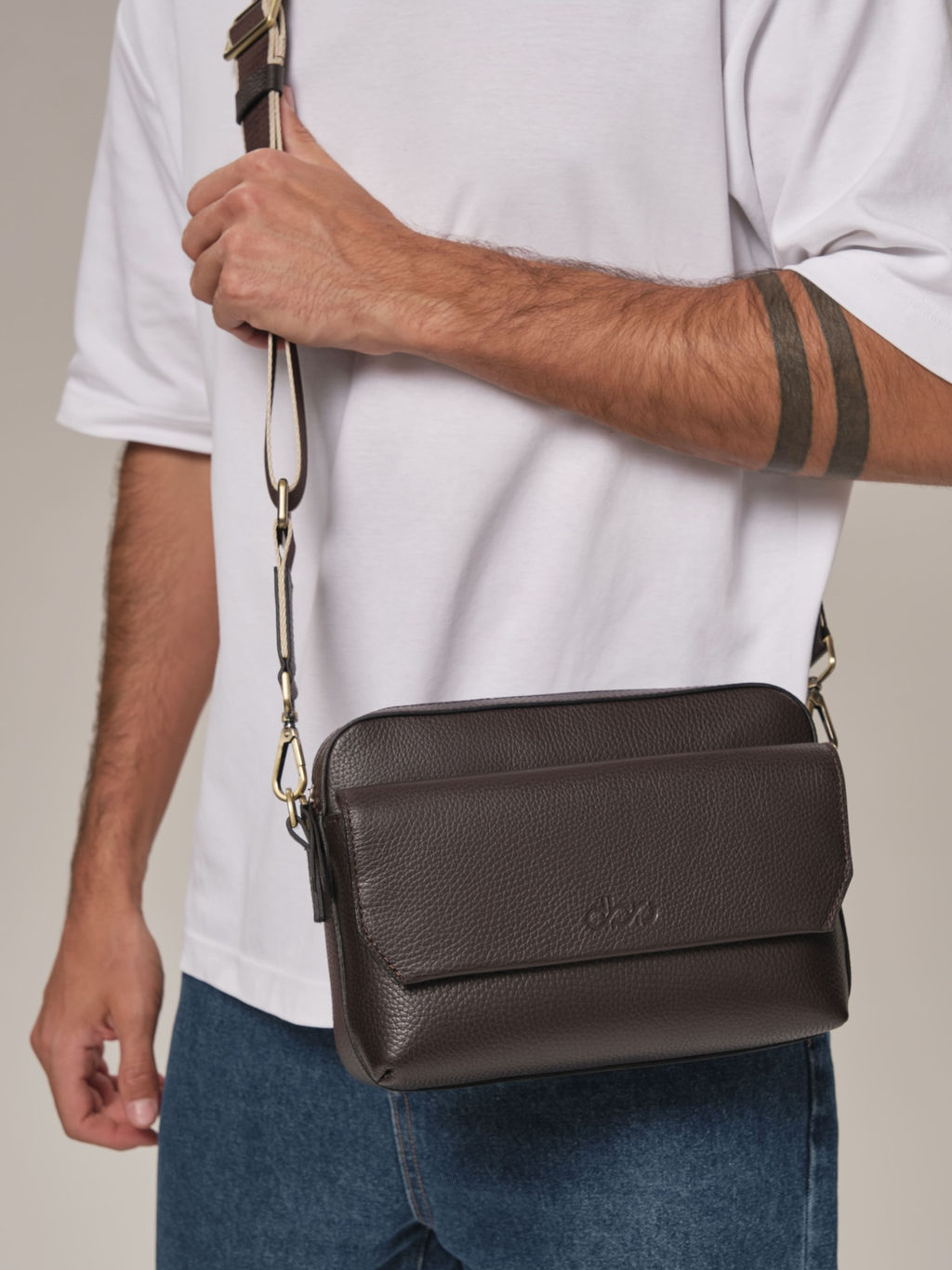 Мужская сумка Bora DBR 7113 коричневый шоколад фото 7