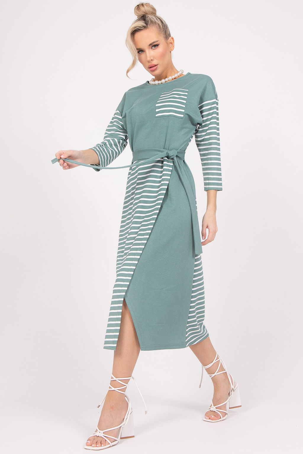 Платье Габи (шалфей) - Эльза фото 5